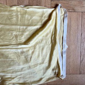 Satin yellow skirt